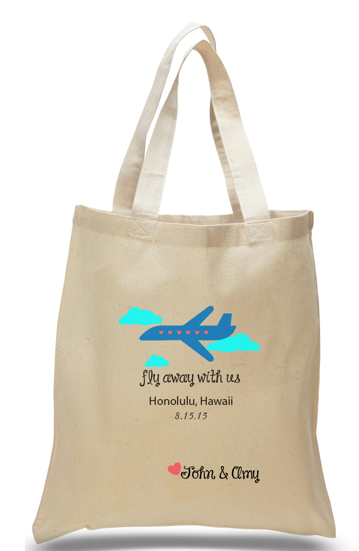Fly Away With Us! Special Occasion Canvas Tote