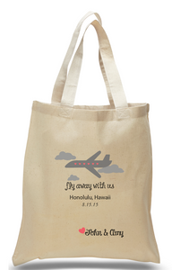 Fly Away With Us! Special Occasion Canvas Tote