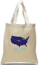 100% Cotton Canvas Tote Designed for Weddings, Travel Clubs and Organizations Available at Discount and Wholesale Prices.