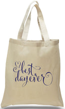 All Cotton Canvas Totes for Weddings, Travel Clubs and Organizations. Custom printing available.
