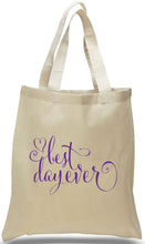 All Cotton Canvas Totes for Weddings, Travel Clubs and Organizations. Custom printing available.