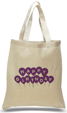Happy Birthday Canvas Tote Made of 100% Cotton Canvas with Printed Design Just $3.99 Each