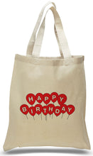 Happy Birthday with Balloons Gift Tote Bag