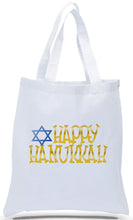 Happy Hanukkah Tote Bags Made of All Cotton White Canvas Just $3.99 Each.
