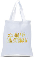 Happy Hanukkah Tote Bags Made of All Cotton White Canvas Just $3.99 Each.