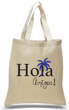 "Hola Amigo!" Tote Made of All Cotton Canvas Personalized with Names, Location and Date, Great for Weddings, Travel Clubs, Welcome Centers and Much More! Just $3.99 Each.