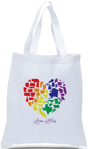 "Love Wins" with A Heart Made of the  States, Ideal for Political Rallies, Clubs and Tourist Locations Just $3.99 Each.