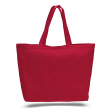 Huge All Cotton Canvas Tote with Top Closure Ideal as a Handbag or Travel Case, Available at Wholesale Discount Prices, Just $3,89 Each! 