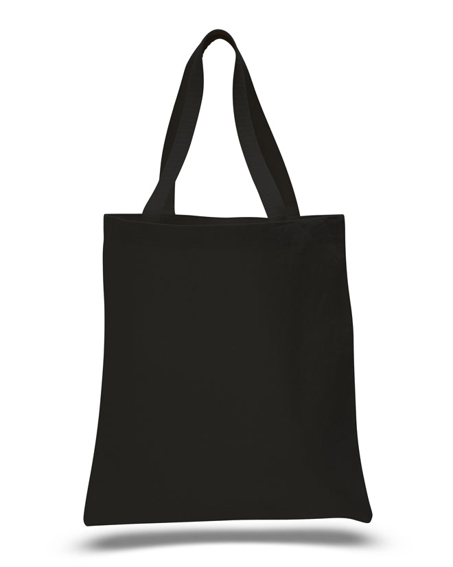 Small Cotton Canvas Tote Bag Black B876-79, Wholesale Black Canvas