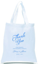 Personalized "Thank You" All Cotton White Canvas Totes, Just $3.99 Each.