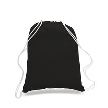 Large Cotton Drawstring Backpack