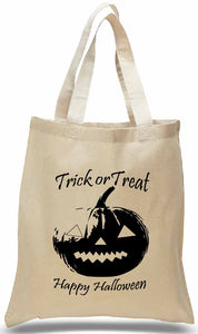 Halloween Trick or Treat Tote with Jack-O-Lantern