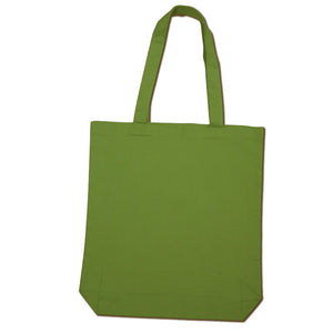 Heavy Canvas Shopping Tote Bags w/ Side and Bottom Gusset - B230