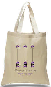 Cupid's Arrows - Wedding Favor Tote Bag