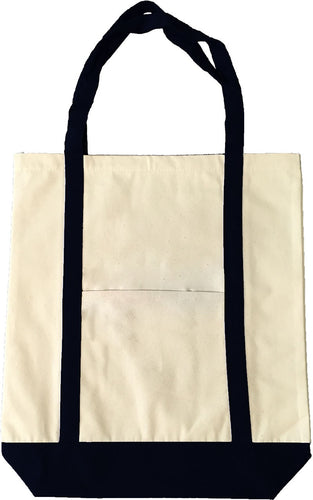 Classic All Cotton Canvas Beach Tote Available at Wholesale Discount Prices. Just $2.49!
