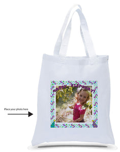 All Cotton Canvas Tote Printed with Your Custom Photo for Birthdays just $3.99 Each.