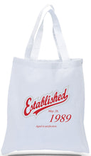 Personalized Birthday All Cotton Canvas Gift Tote, Complete with Name and Birthday, Just $3.99 Each. 