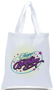 Happy Birthday Canvas Tote Made of 100% Cotton Canvas with Colorful Printed Design Just $3.99 Each
