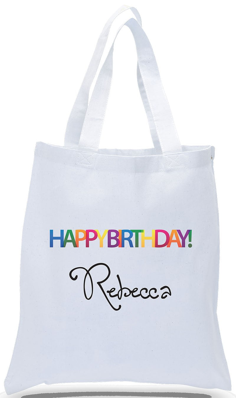 Happy Birthday with Balloons Gift Tote Bag