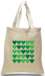 All Cotton Natural Color Canvas Tote with Heart Design Just $3.99 Each.  Further Wholesale Discount Pricing May Be Available for Large Orders. Please Contact Us.