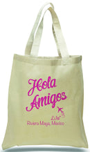 Personalized "Hola Amigos" on Canvas, Ideal for Travel Clubs, Welcome Centers, Weddings and Events! Just $3.99 Each