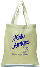 Personalized "Hola Amigos" on Canvas, Ideal for Travel Clubs, Welcome Centers, Weddings and Events! Just $3.99 Each
