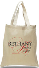 All Cotton Canvas Tote for the Maid of Honor Just $3.99.