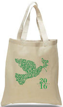 Dove of Peace All Cotton Canvas Christmas Gift Tote Bag Just $3.99 Each.
