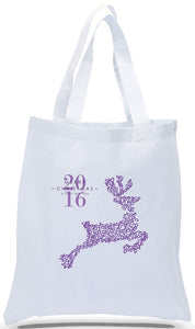 All Cotton Christmas Gift Tote Bag with Reindeer Just $3.99 Each