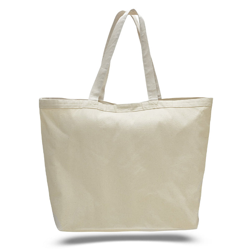 Blank Bulk Canvas Cotton Tote Bags Wholesale, Natural Reusable