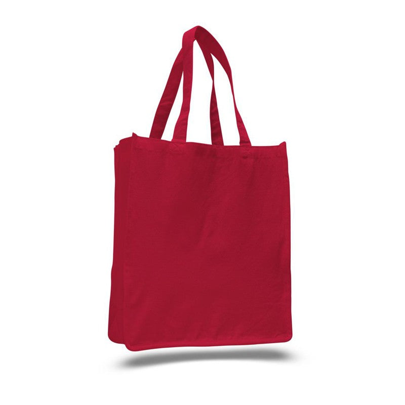 Wholesale Blank Heavy Cotton Canvas Tote Bags With Full Gusset 