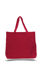 Wholesale Jumbo All Cotton Canvas Tote with Zippered Closure Just $3.19 Each.