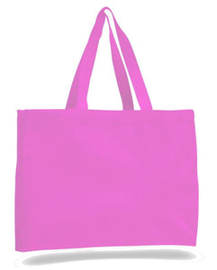 Quality All Cotton Canvas Tote with Gusset, Ideal for School, Office and Gym, is Available at Wholesale for Just $2.95 Each.  