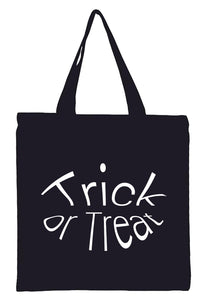 Discount Halloween Trick or Treat All Cotton Canvas Totes!!! Available in various colors $3.99 - $4.49!
