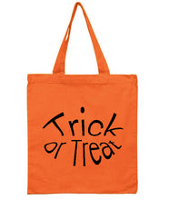 Discount Halloween Trick or Treat All Cotton Canvas Totes!!! Available in various colors $3.99 - $4.49!
