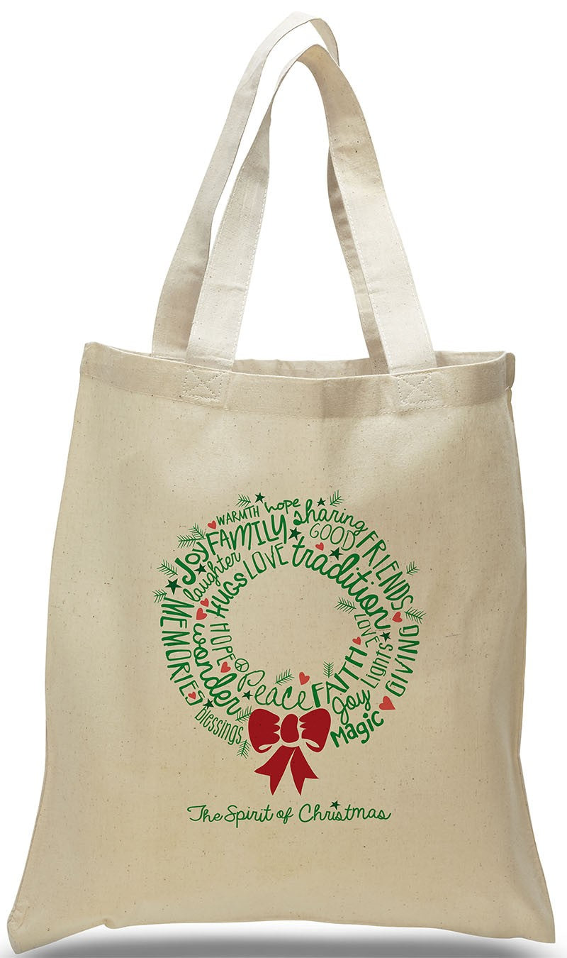 All Cotton Christmas Tote Bag for Gifts and Special Occasions, just $3.99 Each. 
